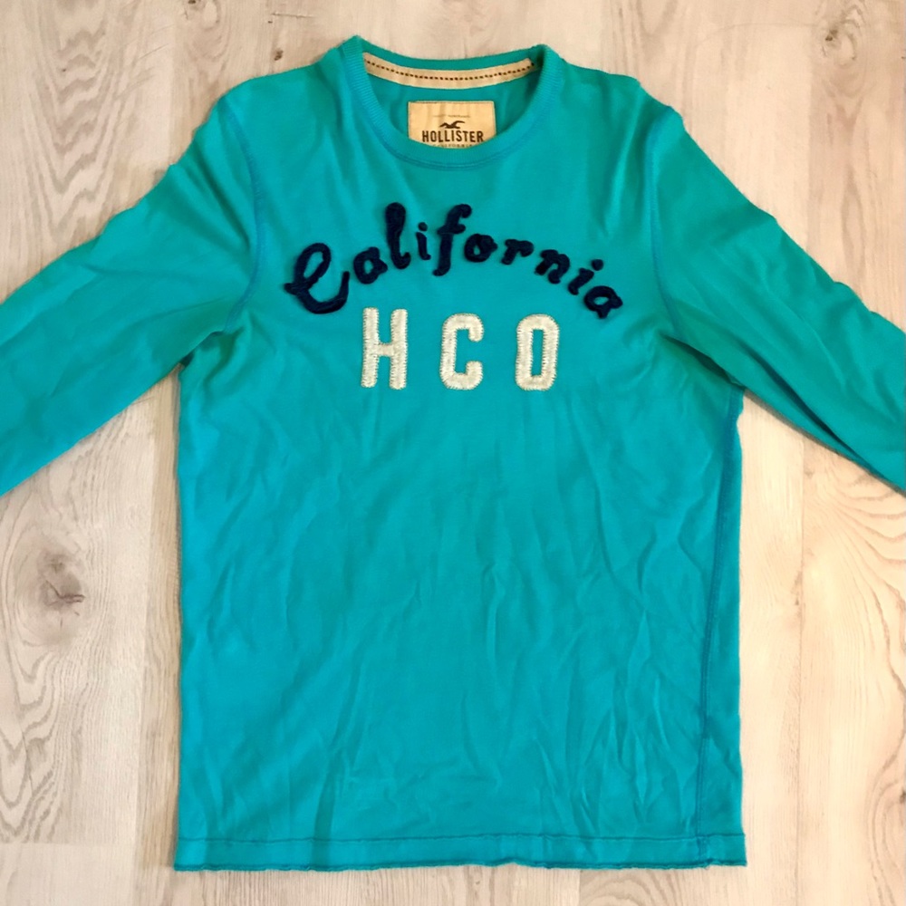 Hollister Blue Long Sleeve Shirt